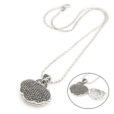 泰银锁包项链 韩国饰品批发的精致之选与银饰批发的商机探索